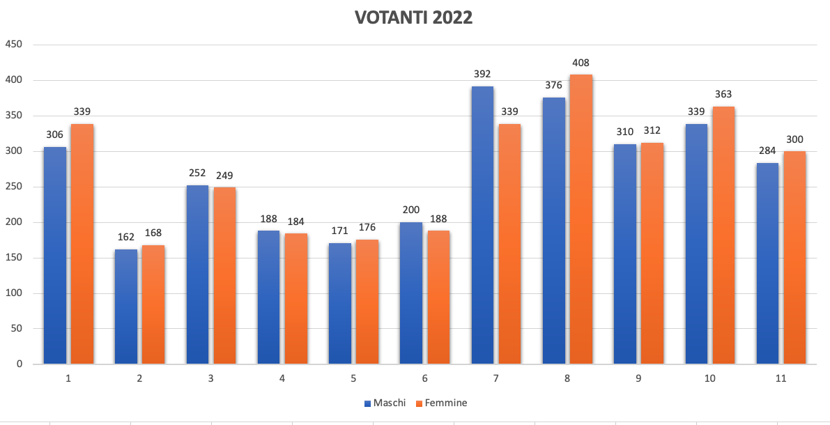 Elezioni amministrative luzzi - I numeri